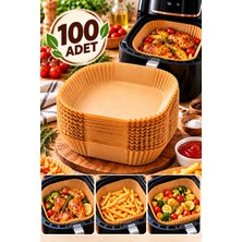 Mecra Life 100 Adet Airfryer Pişirme Kağıdı Yuvarlak – Hava Fritözü Uyumlu Yağ Geçirmez Tek Kullanımlık Pişirme Kağıdı