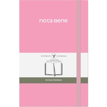 Prime Life Nota Bene Classic Sert Kapak Defter (Pembe, 13X21 Cm)