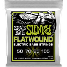 Prime Life Normal Slinky Flatwound Elektrik Bas Telleri, Ölçü 50-105