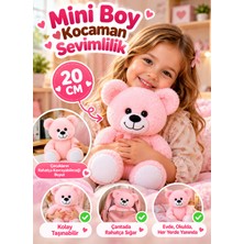 Open City 20 cm Pembe Pelüş Ayıcık Yumuşak Oyuncak Sevimli Ayı Çocuk Oyuncağı Yumuşak Pelüş Oyun Arkadaşı Mini