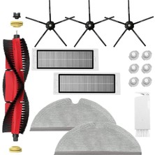 Prime Life Xiaomi Roborock S5 Max S6 Max S6 Pure S6 Maxv S50 S51 S55 S60 S65 S5 S6 Elektrikli Süpürge Için Aksesuar Kiti. Roborock Ana Fırça Hepa Filtre Yan Fırçaları Için Yedek Parçalar, Temizleme Bezleri