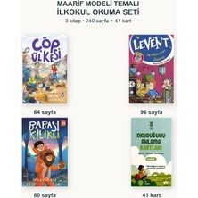 Timaş Maarif Modeli Temalı Ilkokul Okuma Seti 3 Kitap ve 41 Okuduğunu Anlama Kartı