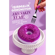 Simli Köpüren Donut Şekilli Banyo Bombası, Aromaterapi ve Cilt Bakımı Için