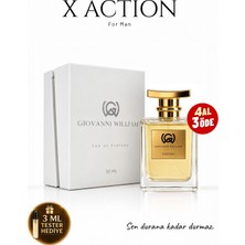 Giovanni William X Actıon Unisex Lüks Parfüm | Yüksek Genel Beğeni | Ferah, Zencefil, Talisman Portakal Çiceği, Armut, Misk |