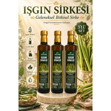 Ademoğlu %100 Doğal Fermantasyon Işkın Sirkesi, Işgın Sirkesi, Işgın Vinegar, Rheum Ribes Set 3x 500 ml
