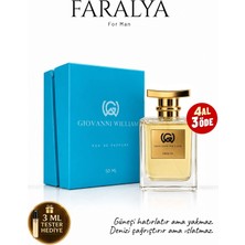 Giovanni William Faralya Deniz Notalı Lüx Yoğun Erkek Parfümü | Güçlü Kalıcı Ferah | Narenciye, Yosun, Sandal, Misk Marine