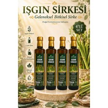 Ademoğlu %100 Doğal Fermantasyon Işkın Sirkesi, Işgın Sirkesi, Işgın Vinegar, Rheum Ribes Set 4x 500 ml