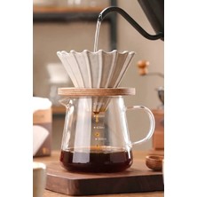 Vivien Home Beyaz V60 02 Seramik Dripper Kahve Demleme Ekipmanı