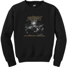 Z zepplin Suffocation Live In North America Siyah Sweatshirt