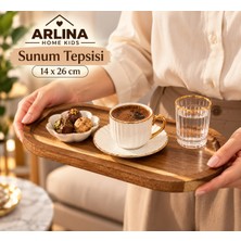 Arlina Home Kids Akasya Sunum Tepsisi 14 × 26 cm