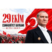 29 Ekim Cumhuriyet Bayramı 150X200 cm Panosu