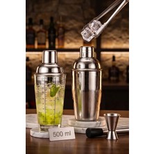 ALOHA EQ QUALITY 500 ml Paslanmaz Çelik Profesyonel Kokteyl Shaker