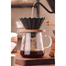 Vivien Home Siyah V60 02 Seramik Dripper Kahve Demleme Ekipmanı