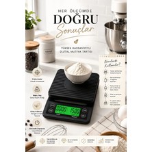 ALOHA EQ QUALITY Dijital Mutfak Tartısı 0.1g Hassasiyetli 5kg Kapasiteli LCD Ekranlı