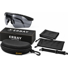 Erbay Raven V1 Taktikal Tek Lensli (Siyah) Taktik Balistik Koruyucu Gözlük Polikarbon UV400 Anti Fog Anti Scratch Ansı Z87.1 En 16321:2022 Askeri Airsoft Atış Outdoor
