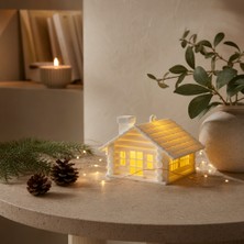 Slyvia Auro Little Log Cabin - 3D Baskı Mini Kış Köyü- Yılbaşı Özel Ev Tasarımı - (1 Adet)
