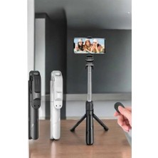 Str Store Selfie Çubuğu Tripod Kumandalı Telefon Tutucu Siyah