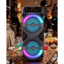 Str Store LED Işıklı Kablosuz Bluetooth Hoparlör USB Tf Kart Destekli