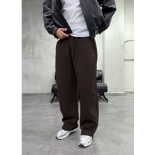 Difransel Jeans Double Face Stoperli Kahve Eşofman