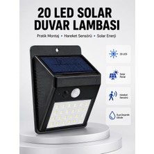 Str Store Su Geçirmez IP65 20 LED Solar Sensörlü Bahçe ve Veranda Aydınlatma Yeni Nesil