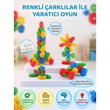 100 Parça Saklama Kutulu Eğitici Mozaik Puzzle Geçmeli Blok Zeka ve Beceri Oyunu