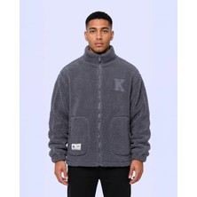 Kappa Authentic Karl Erkek Gri Regular Sherpa Mont