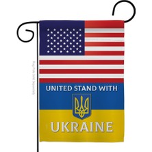 Str Store Ukrayna Bahçe Bayraklı Abd Standı Bölgesel Dostluk Amerikan Ittifakı Dünya Ülke Özel Alan Ev Dekorasyonu Afiş Küçük Bahçe Hediyesi Çift Taraflı, Abd'de Üretilmiştir