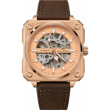 Kronen&söhne Block Architect Rose Gold Erkek Otomatik Skeleton Kol Saati