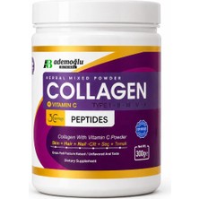 Ademoğlu Collagen + Vitamin C | Biotin, Hyaluronik Asit & Q10 Içeren Toz Takviye (300 G)