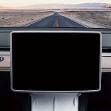 Oled Garaj Tesla Model Y ve Juniper Için Uyumlu Ekran Çerçevesi Koruma Slikon Siyah