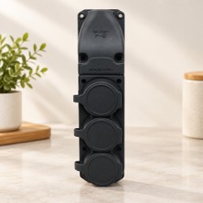 Str Store Topraklı Kauçuk Kapaklı 3 Prizli Elektrik Prizi 16A 250V