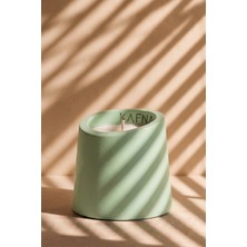 Kafna Matcha Kokulu | Dekoratif Beton Mum - %100 Soya Wax | Yeşil