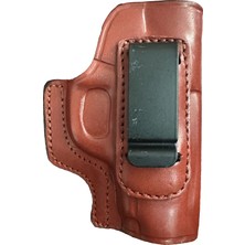 Rigor Universe Kimber Micro 380 Uyumlu Deri Klipsli Iwb Tabanca Kılıfı Kahverengi Sağ El