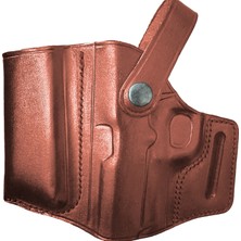 Rigor Universe Colt 1911 Government Uyumlu Deri Cepli Owb Tabanca Kılıfı Kahverengi Sağ El