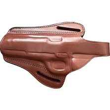 Rigor Universe Tokarev Tt-33 Uyumlu Deri Pancake Owb Tabanca Kılıfı Kahverengi Sol El