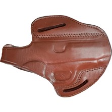 Rigor Universe Kimber Micro 9 Uyumlu Deri Pancake Owb Tabanca Kılıfı Kahverengi Sağ El