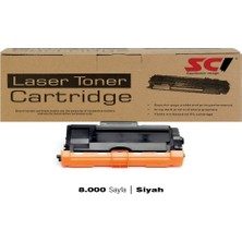 Scı TN3437 Muadil Toner Kartuşu Siyah 8000 Sayfa Brother DCP-L5500 L5600 L5650 HL-L5000 L5100 Uyumlu
