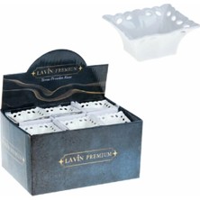 Lavin 6 Lı Kare Porselen Mini Sosluk Reçellik