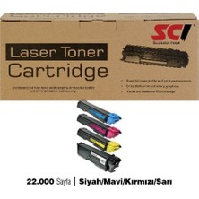 Scı TK590 Muadil Toner Seti 4 Renk 22000 Sayfa Kyocera FS-C2026MFP C2026MFP C2126MFP C2126MFP+ Uyumlu