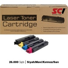 Scı TK5270 Muadil Toner Seti 4 Renk 26000 Sayfa Kyocera Ecosys P6230CDN M6630CIDN PK--5017 Utax Uyumlu