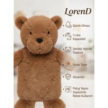 Lorend Cute Bear Yumuşak Peluş Sıcak Su Torbası 1lt Premium Seri Sevimli Ayı