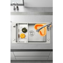 Vekorr Kuğu Tasarımlı Plastik Lavabo Süzgeci Çok Amaçlı Drenaj Sepeti Evye Içi Süngerlik
