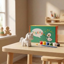 Toytify Unicorn Figür Boyama Seti – Boya ve Fırça Dahil