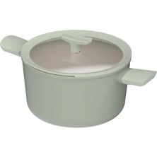 Berghoff Balance Sage Yapışmaz Seramik Kapaklı Tencere 24X14 cm