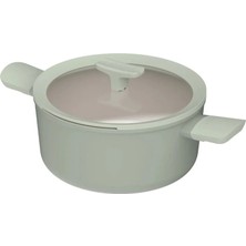 Berghoff Balance Sage Yapışmaz Seramik Kapaklı Tencere 24X11,5 cm