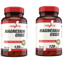 Nevfix Magnesium Oxide Tablet 250 mg 240 Adet x 2 Kutu İçeren Takviye Edici Gıda