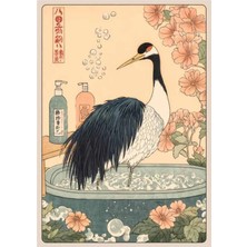 Taranist Poster - Japon Turna Kuşu - Geleneksel Sanat Posteri
