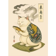 Taranist Poster - Japon Mitolojik Figür - Geleneksel Sanat Posteri