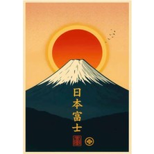 Taranist Poster - Fuji Dağı Gün Batımı - Japon Manzara Posteri