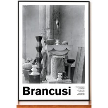 Taranist Poster - Constantin Brâncuși Atölyesi Siyah Beyaz Sanat Fotoğrafı Heykel Minimal Dekor